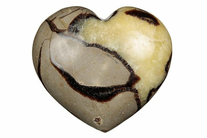 Polished Septarian Heart - Madagascar #205201